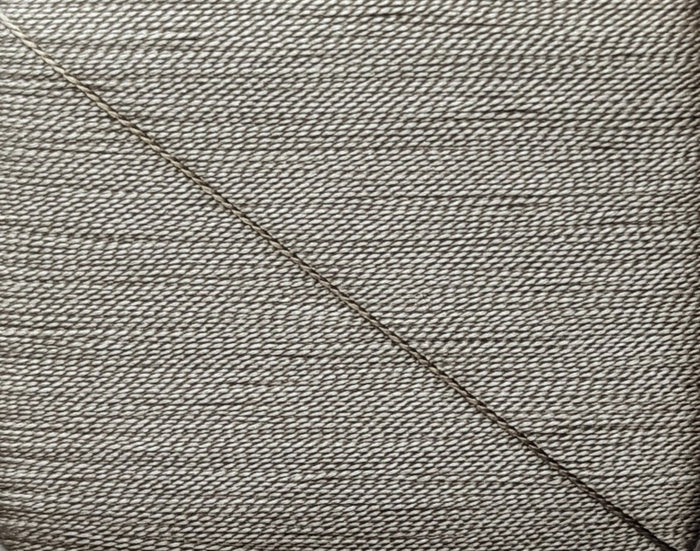 Kinkame - Silk Hand Sewing Thread 80m Card - Color #125 Antique Silver