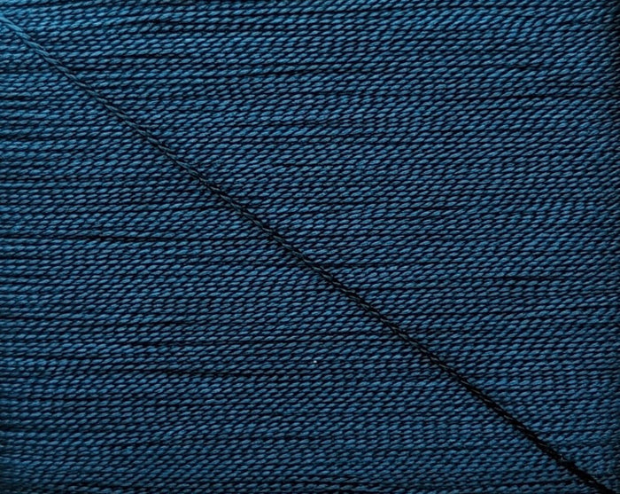 Kinkame - Silk Hand Sewing Thread 80m Card - Color #131 Brilliant Blue