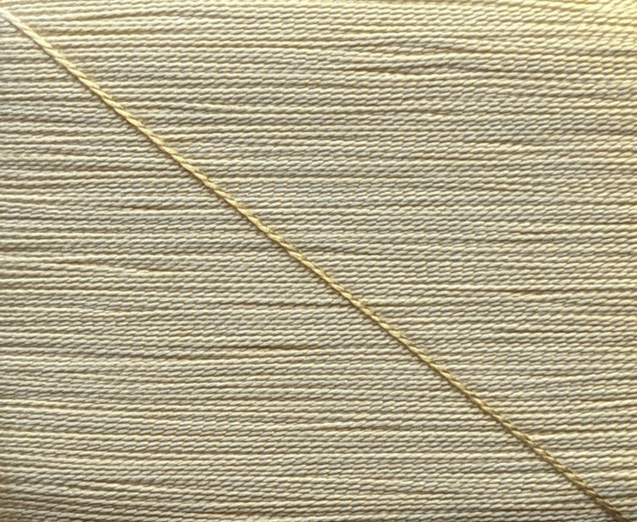 Kinkame - Silk Hand Sewing Thread 80m Card - Color #143 White Amber