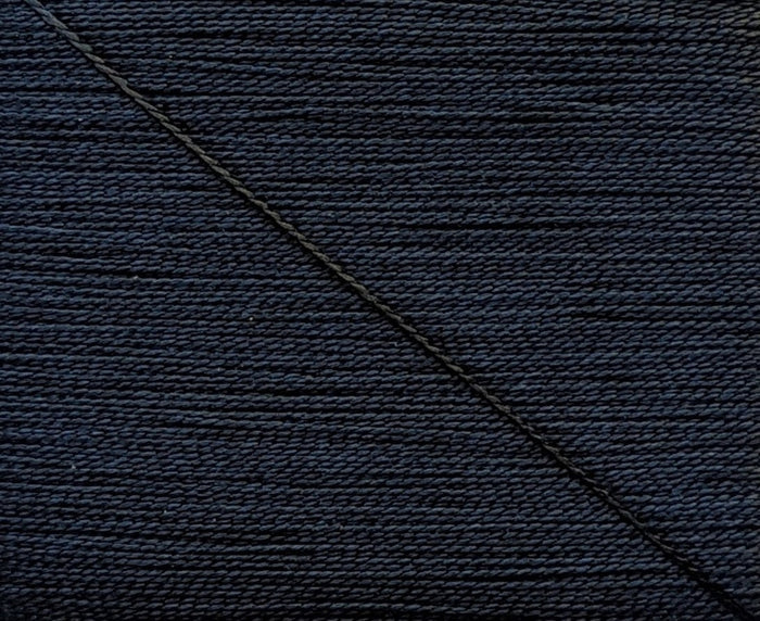 Kinkame - Silk Hand Sewing Thread 80m Card - Color #150 Onyx