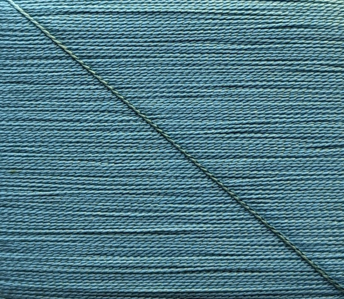 Kinkame - Silk Hand Sewing Thread 80m Card - Color #156 Vanity Blue