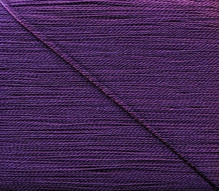 Kinkame - Silk Hand Sewing Thread 80m Card - Color #182 Royal Iris