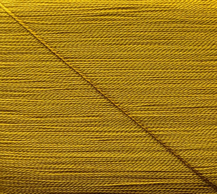 Kinkame - Silk Hand Sewing Thread 80m Card - Color #200 Old Gold