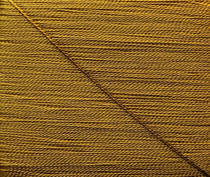 Kinkame - Silk Hand Sewing Thread 80m Card - Color #202 Dark Goldenrod