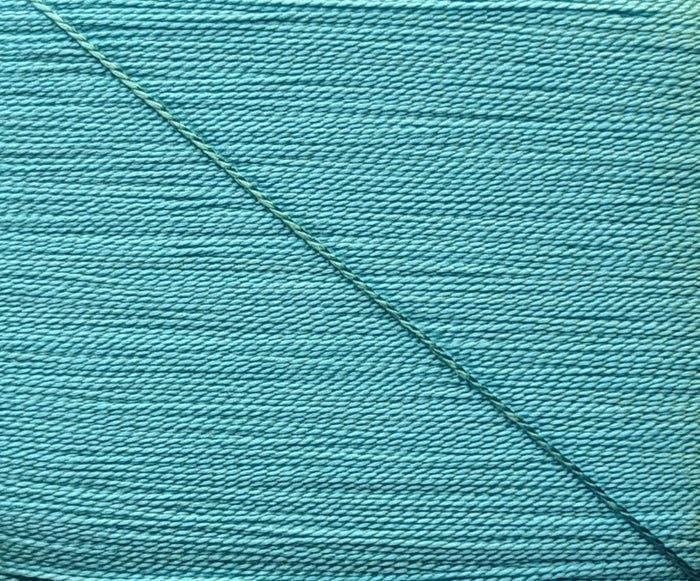 Kinkame - Silk Hand Sewing Thread 80m Card - Color #207 Bondi Blue