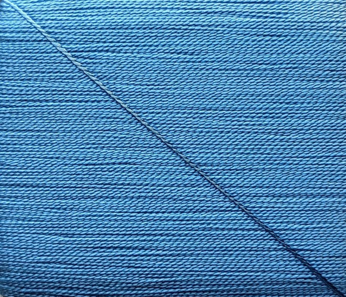Kinkame - Silk Hand Sewing Thread 80m Card - Color #209 Queen Blue