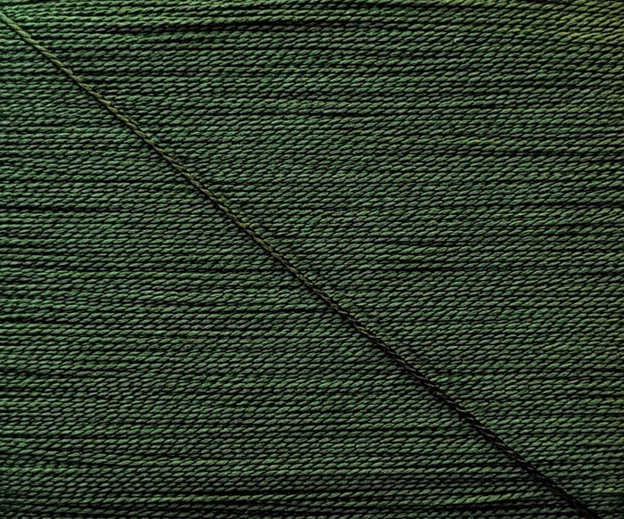 Kinkame - Silk Hand Sewing Thread 80m Card - Color #213 Dark Asparagus