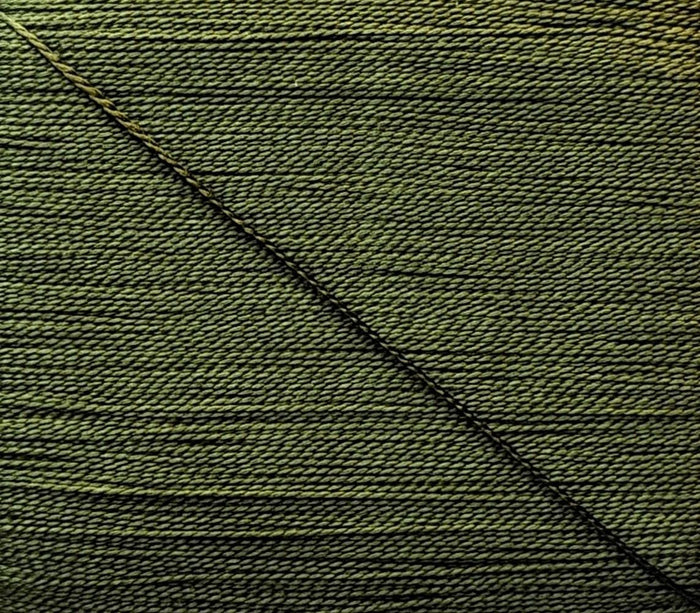 Kinkame - Silk Hand Sewing Thread 80m Card - Color #214 Dark Olive