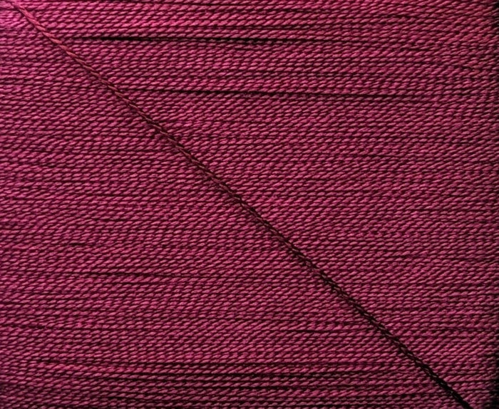 Kinkame - Silk Hand Sewing Thread 80m Card - Color #97 Wine