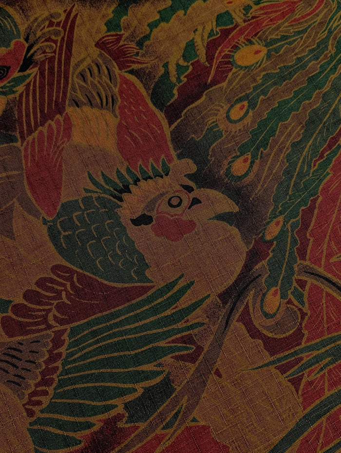 Kobayashi - Rising Phoenixes Cotton Dobby - Dark Sepia