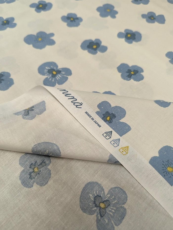 Koizumi - Blooming Pansies Cotton - White