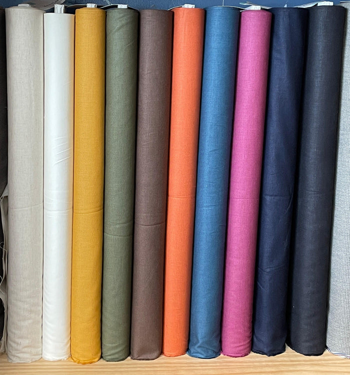 Koizumi - Momen-T Solids Cotton/Linen - Carrot Orange