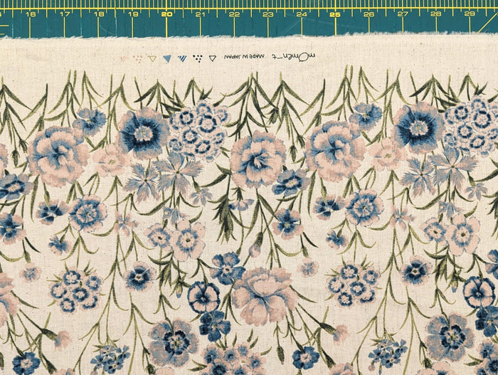 Koizumi - Summer Meadows Panel Momen-T Cotton/Linen Fabric - Beige