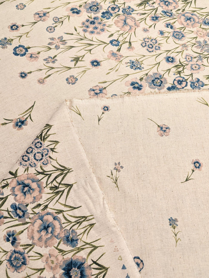 Koizumi - Summer Meadows Panel Momen-T Cotton/Linen Fabric - Beige
