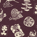 Lucky Cats and More Kokka Japanese cotton light canvas fabric YKA-29100-3B - half yard