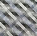 Kokka - Plaid Stripe Cotton/Linen Fabric - Blue