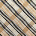 Kokka Plaid Stripe Japanese cotton linen fabric NFA-60460-C yellow