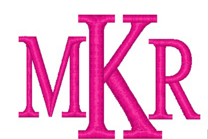 Knit monogram outdoor letter — personalized home and porch decor
