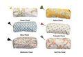 Large cotton makeup pouch — fun accessory bag, gift for her