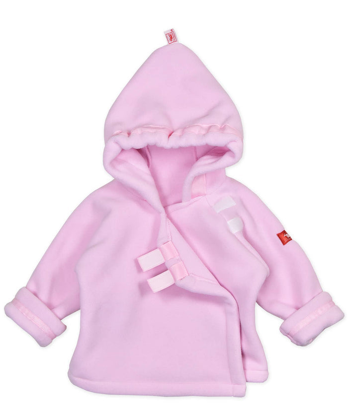 Light Pink Warmplus Fleece Favorite Jacket Wrap Close 620-LP