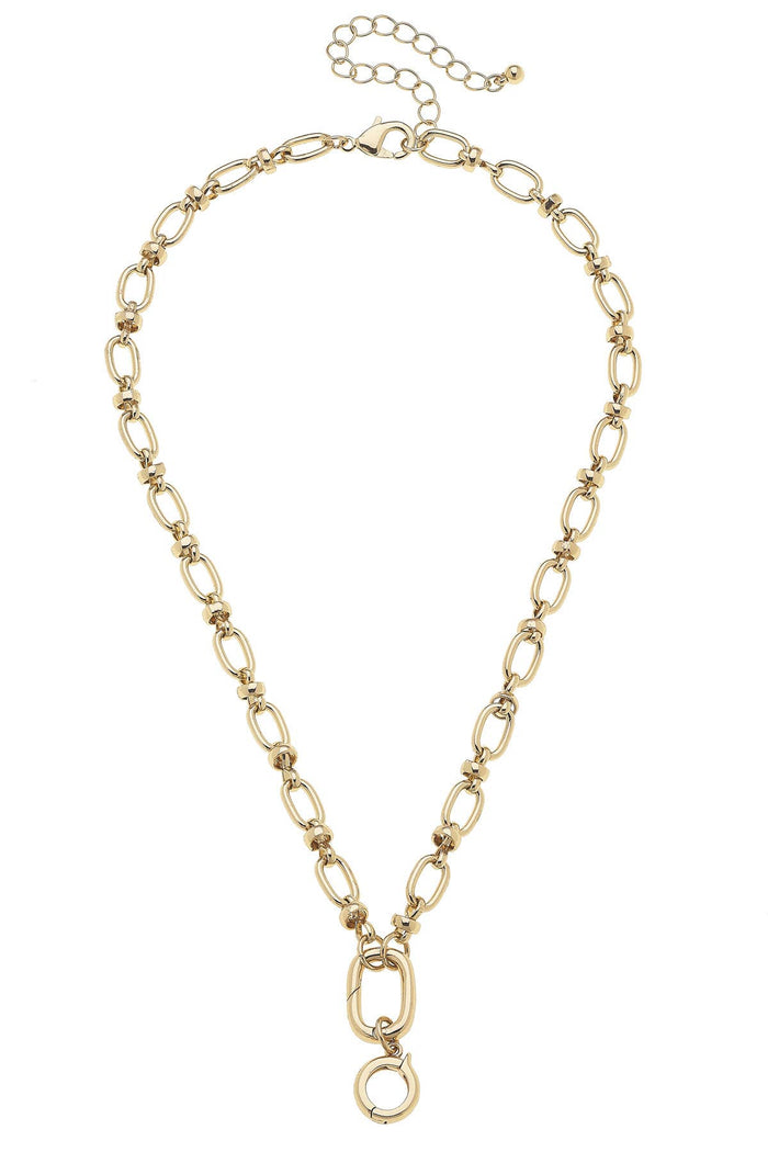 Lilah Cable Link Charm Necklace Base