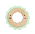 Lion Silicone and Wood Teether
