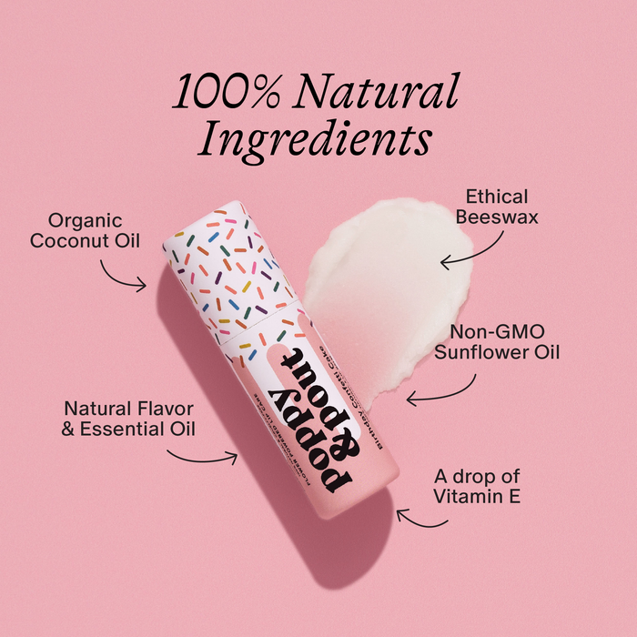 Lip Balm - Birthday Confetti Cake - Pink