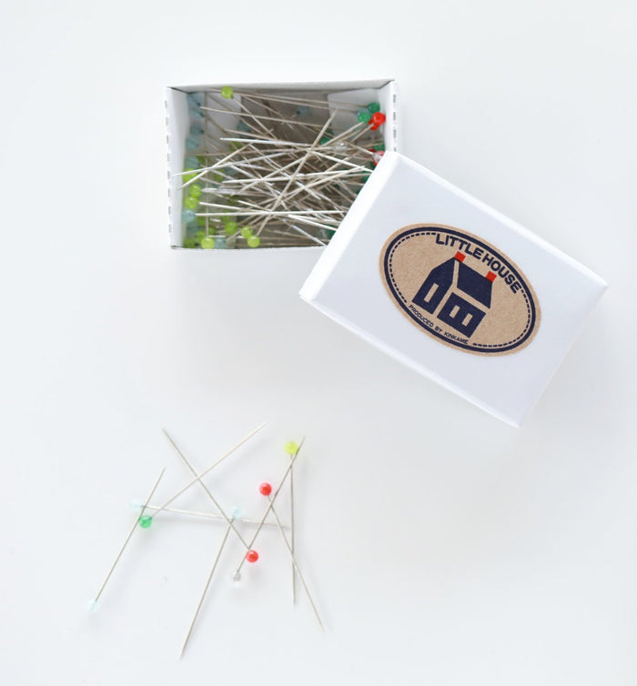 Little House - Dressmaking Pins Glass Head Pins Refill