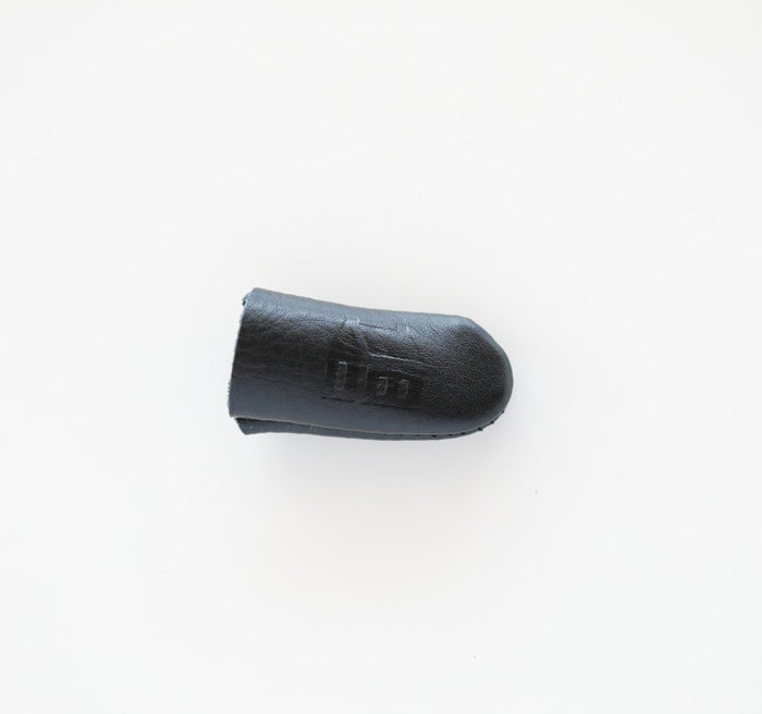 Little House - Leather Fingertip Thimble - Black/White