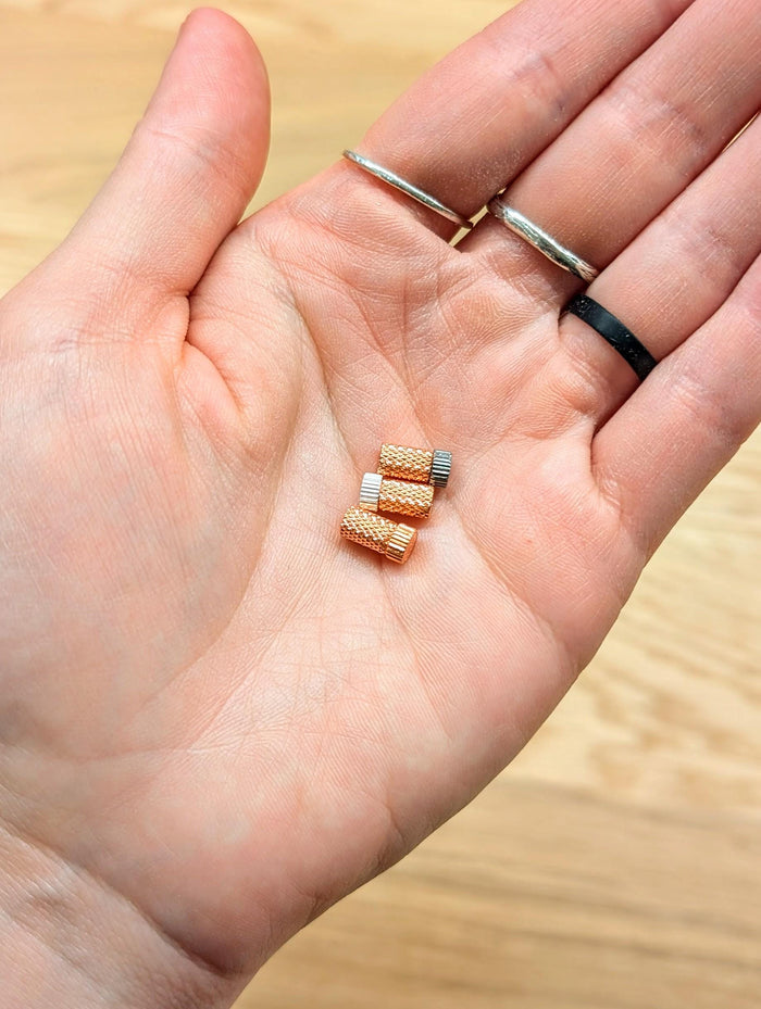 Little House - Rose Gold Needle Caps for Thin Needles