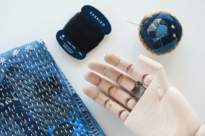 Little House - Sashiko Palm Ring Thimble