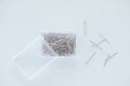 Little House - Slim Glass Head Pins for Appliqué Fine Fabrics - Pink