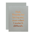 Loving Dad greeting card — heartfelt Father's Day and birthday card