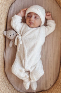 Luna + Luca Cozy Teddy Kimono Set - Cream