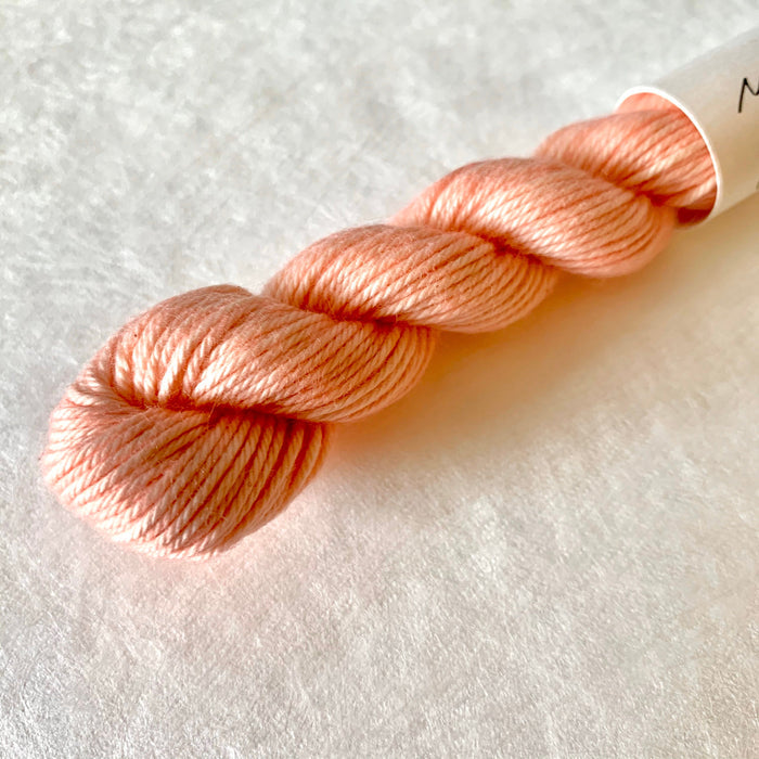 Maito - Natural Dyed Cotton Sashiko and Kogin Thread 38m Skein - Solid Sakura Pink