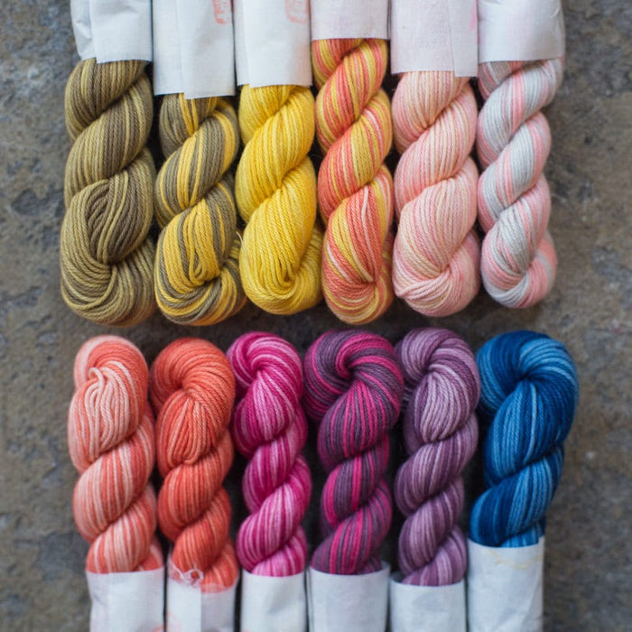 Maito - Natural Dyed Cotton Sashiko and Kogin Thread 70m Skein - Variegated Yellow Orange
