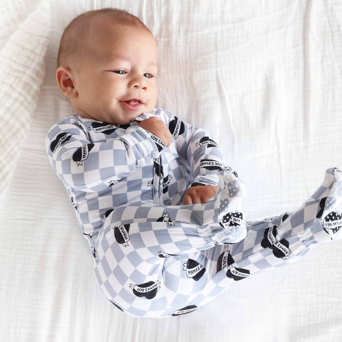 Mama's Boy Zipper Footie