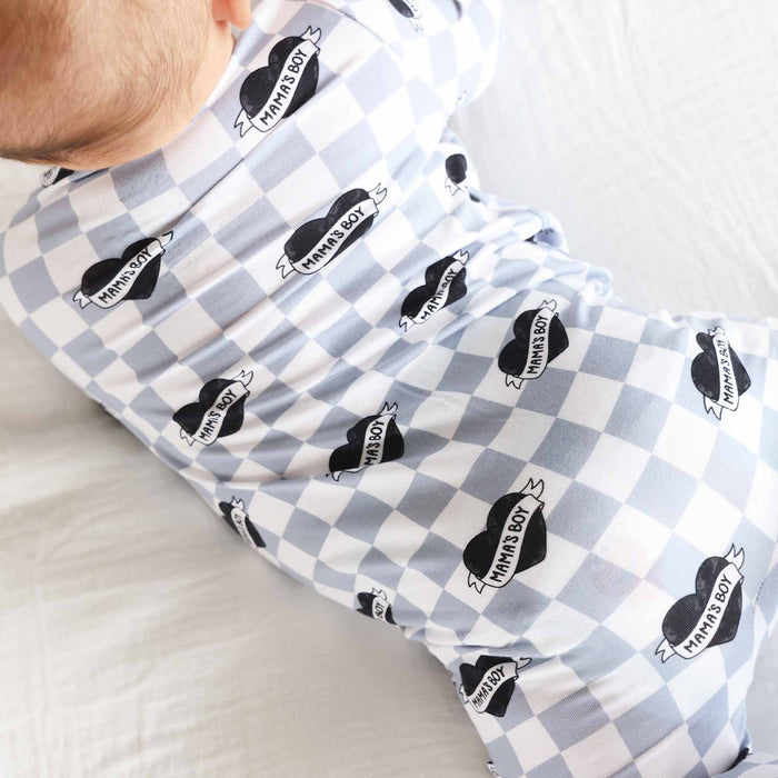Mama's Boy Zipper Footie