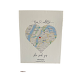 Map Block decorative wooden block — travel and adventure home decor gift