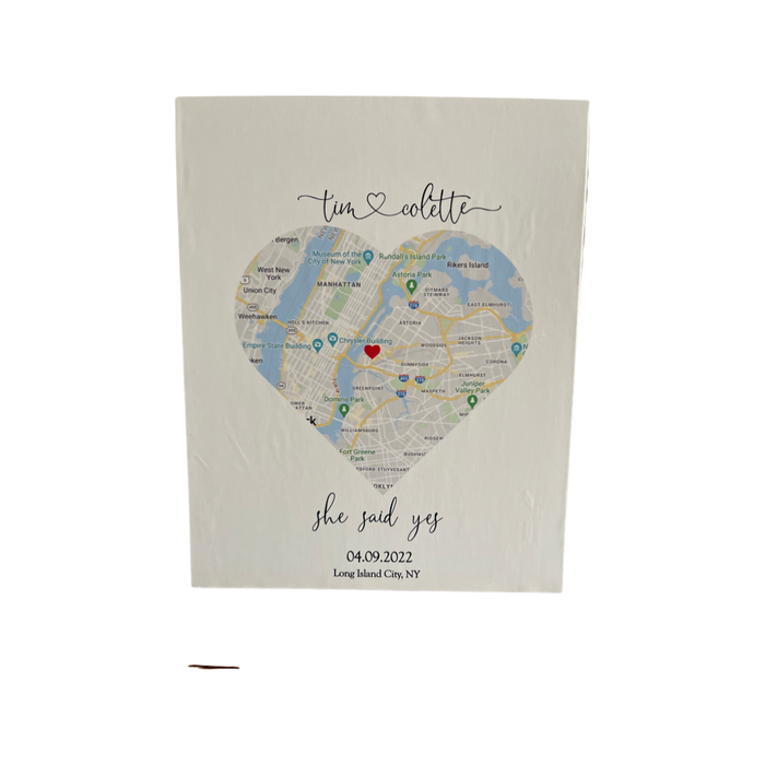 Map Block decorative wooden block — travel and adventure home decor gift