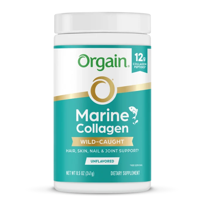 Front of Wild-Caught Marine Collagen Powder.