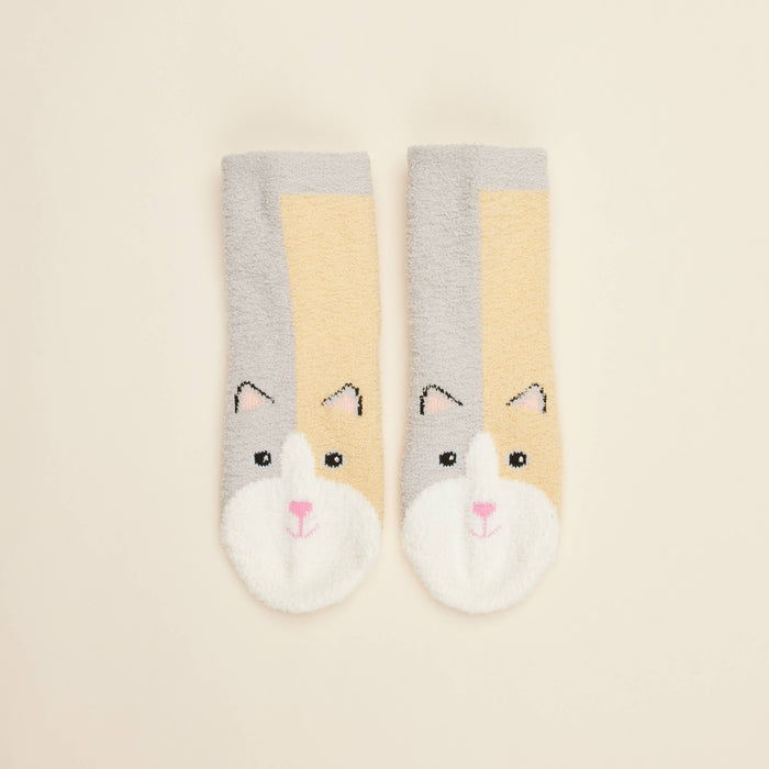 Marshmallow Bear Crew Socks