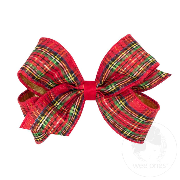 Medium Plaid Basic Bow