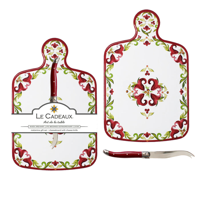 Melamine cheeseboard gift set — entertaining and housewarming gift