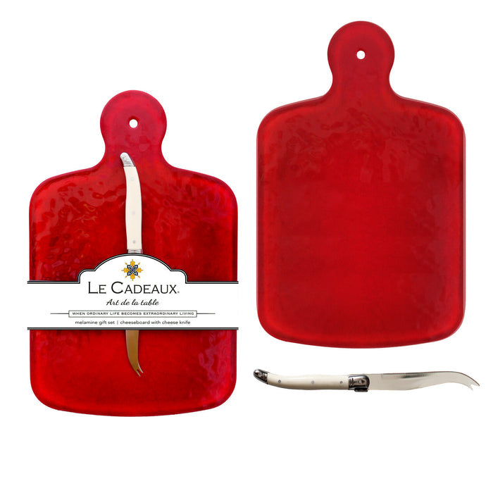 Melamine cheeseboard gift set — shown with cheese and accompaniments