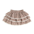 Mocha Floral Skort - Kids Boutique Clothing - Fall