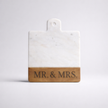 Mr & Mrs Marble and Wood Cutting Board