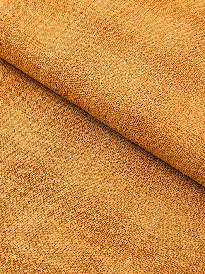 MYD - Glen Check Plaid Yarn Dyed Cotton Fabric - Marigold