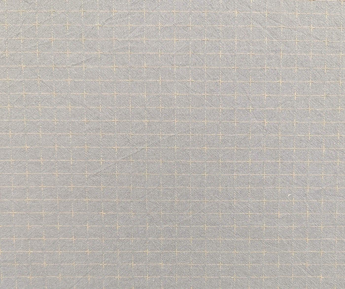 Japanese yarn dyed gridded stitches cotton fabric 4547-352 pale blue