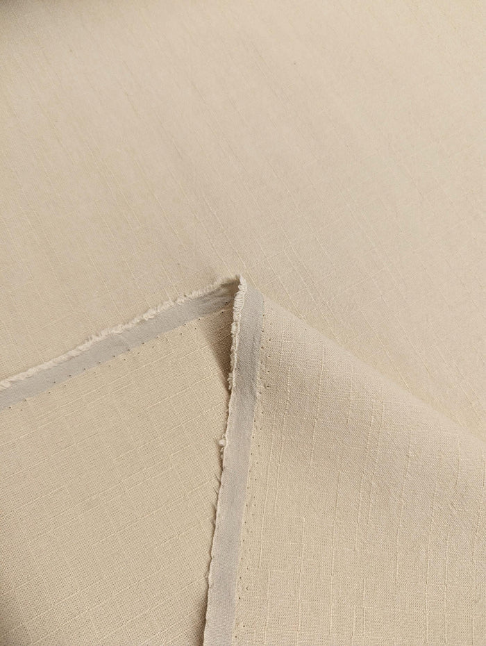MYD - Yarn Dyed Textured Cotton Fabric - Beige